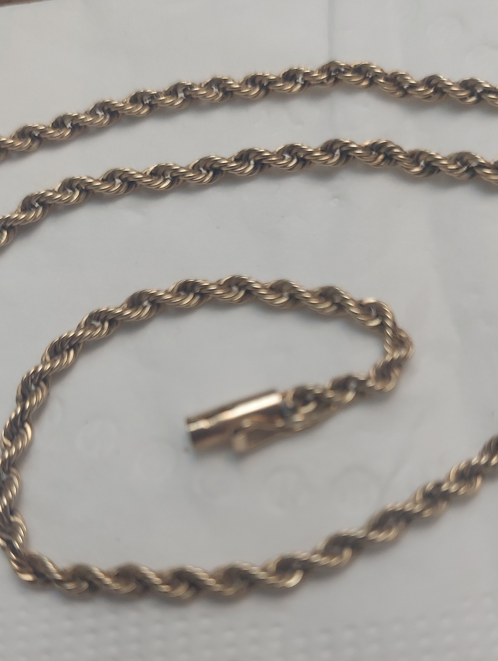 14k Solid 22" Rope Chain - Picture 2 of 4